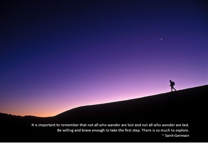 Not all who wander are lost&nbsp;…